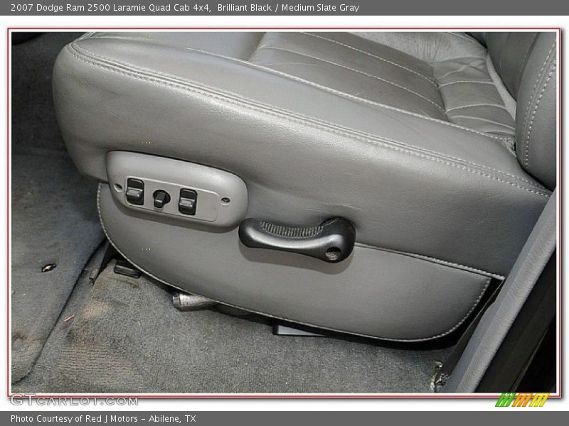 Brilliant Black / Medium Slate Gray 2007 Dodge Ram 2500 Laramie Quad Cab 4x4