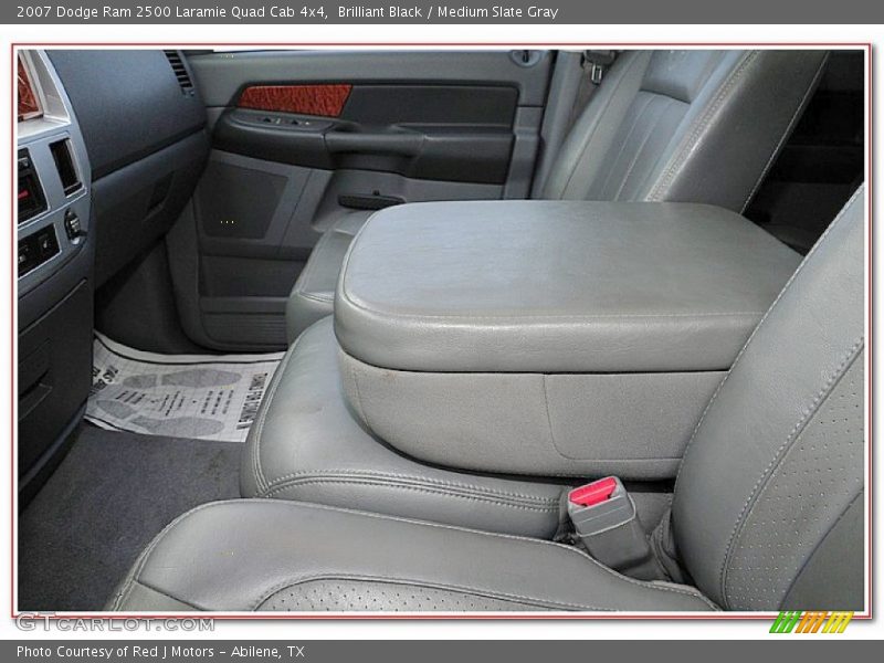 Brilliant Black / Medium Slate Gray 2007 Dodge Ram 2500 Laramie Quad Cab 4x4