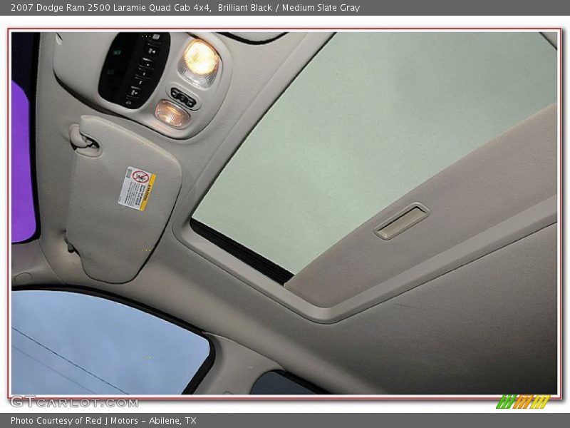 Brilliant Black / Medium Slate Gray 2007 Dodge Ram 2500 Laramie Quad Cab 4x4