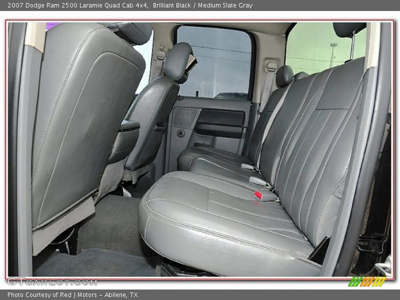 Brilliant Black / Medium Slate Gray 2007 Dodge Ram 2500 Laramie Quad Cab 4x4