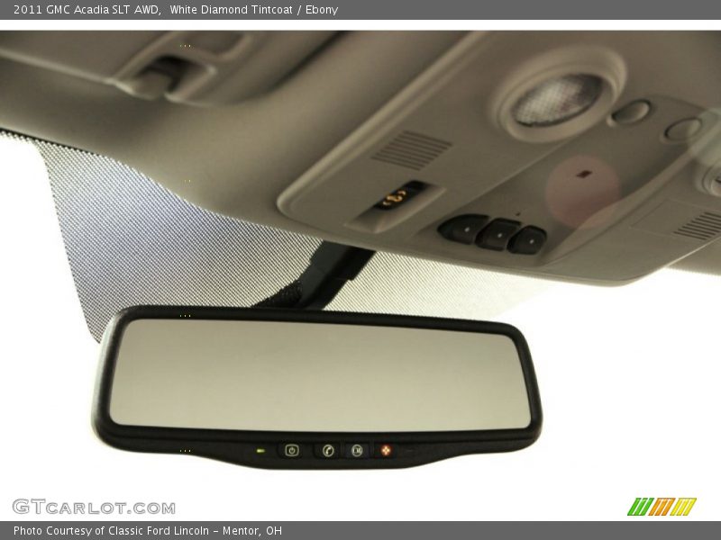 White Diamond Tintcoat / Ebony 2011 GMC Acadia SLT AWD
