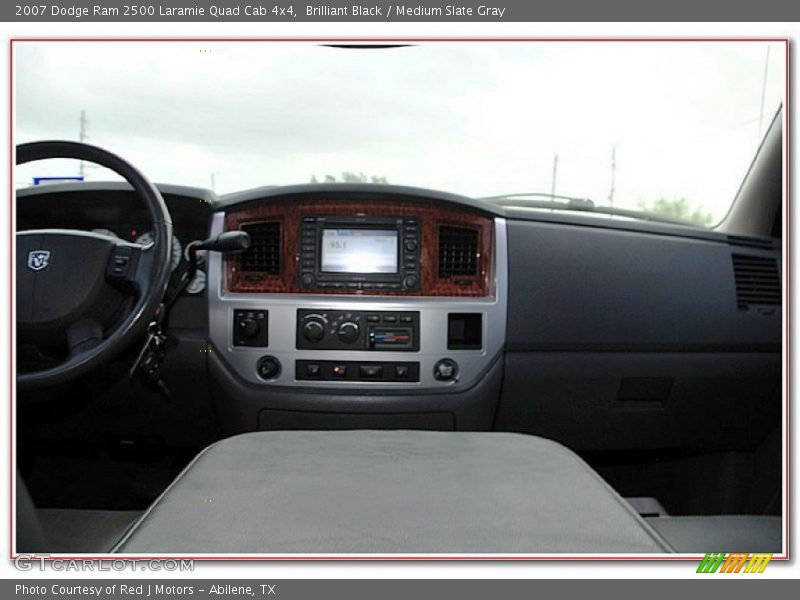 Brilliant Black / Medium Slate Gray 2007 Dodge Ram 2500 Laramie Quad Cab 4x4