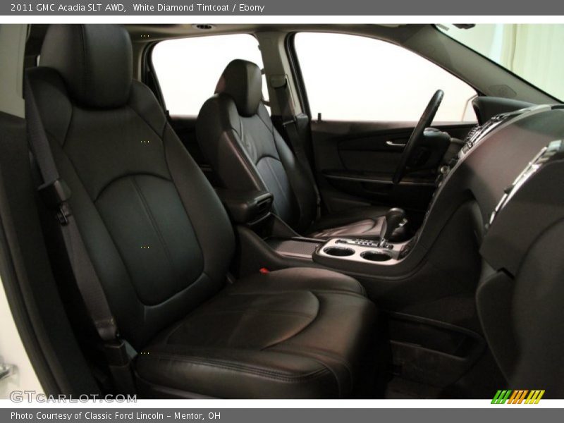 White Diamond Tintcoat / Ebony 2011 GMC Acadia SLT AWD