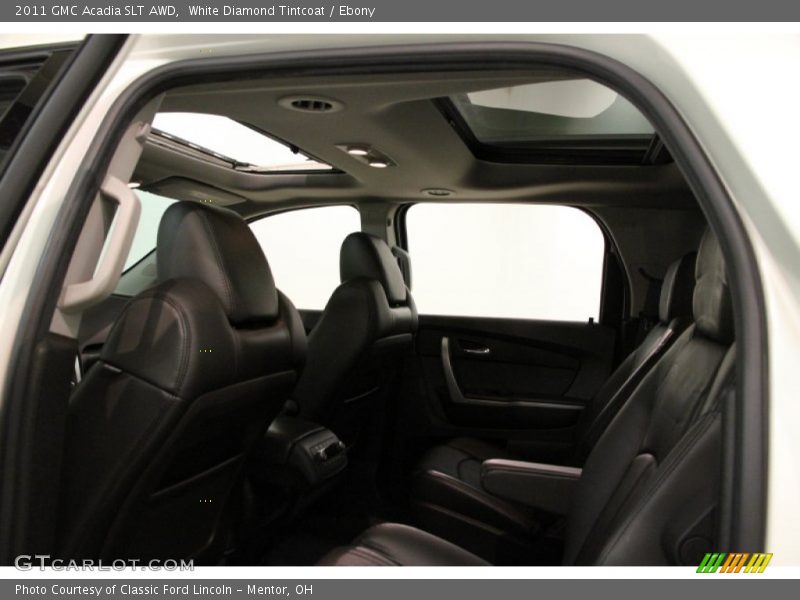 White Diamond Tintcoat / Ebony 2011 GMC Acadia SLT AWD