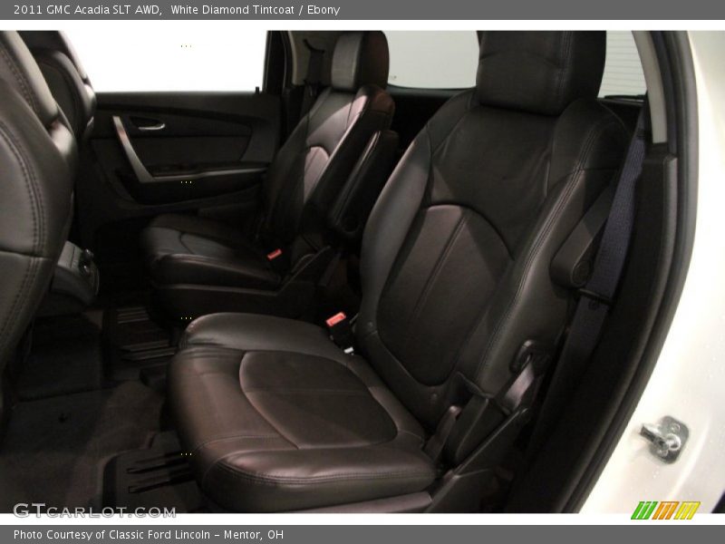 White Diamond Tintcoat / Ebony 2011 GMC Acadia SLT AWD