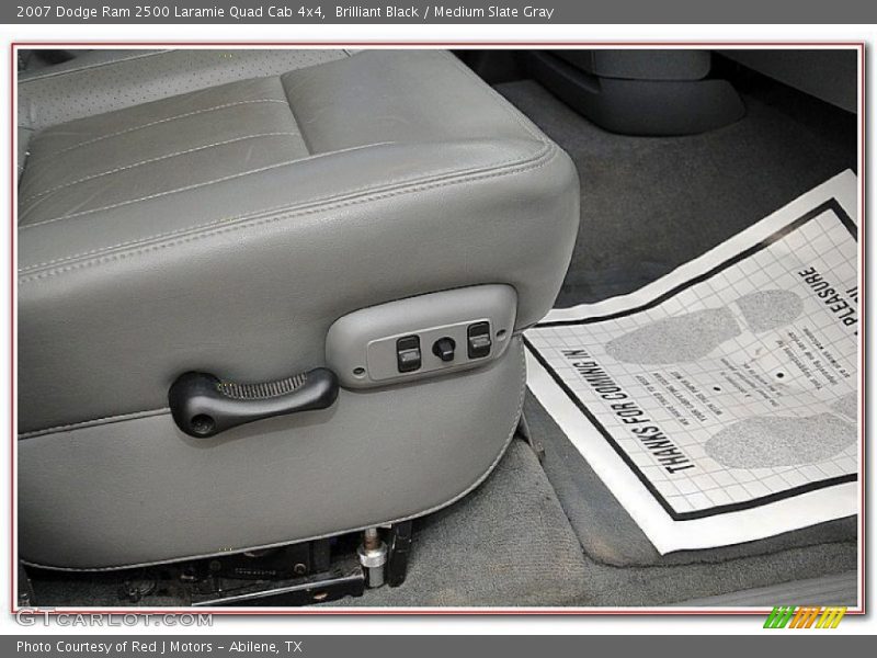Brilliant Black / Medium Slate Gray 2007 Dodge Ram 2500 Laramie Quad Cab 4x4