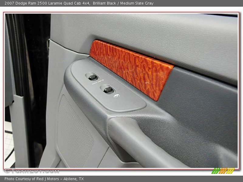 Brilliant Black / Medium Slate Gray 2007 Dodge Ram 2500 Laramie Quad Cab 4x4