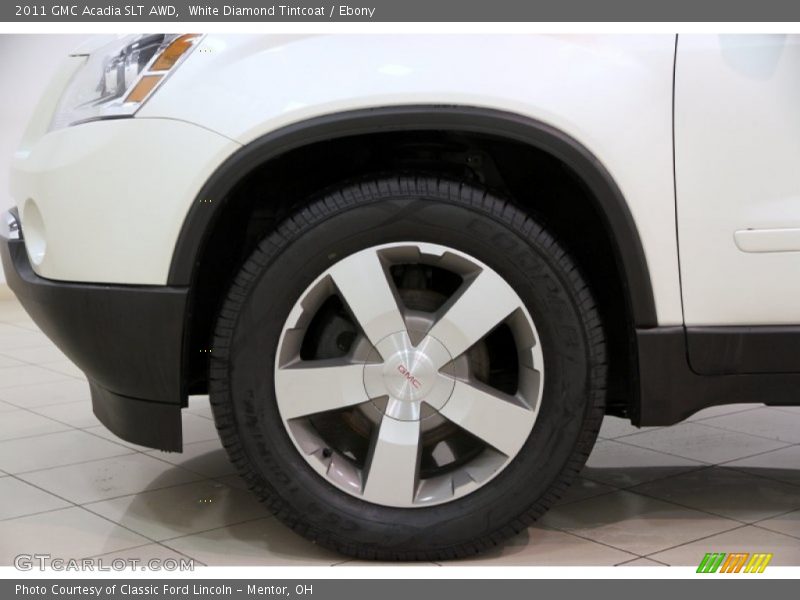 White Diamond Tintcoat / Ebony 2011 GMC Acadia SLT AWD