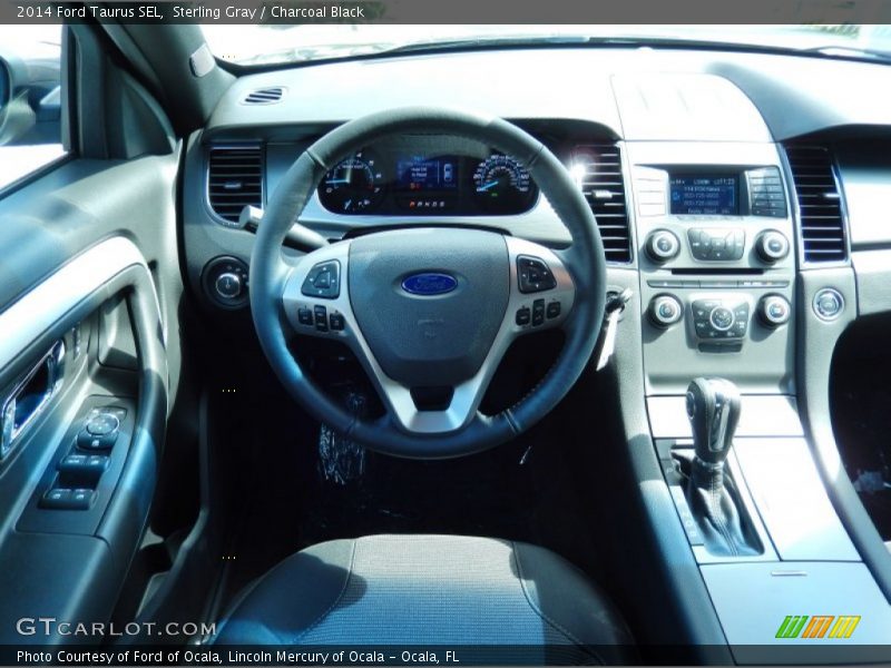 Sterling Gray / Charcoal Black 2014 Ford Taurus SEL