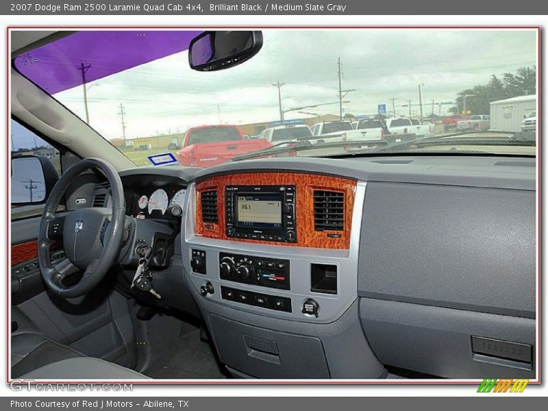 Brilliant Black / Medium Slate Gray 2007 Dodge Ram 2500 Laramie Quad Cab 4x4