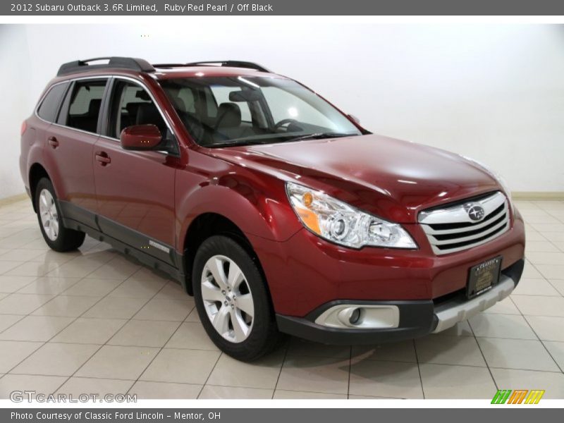 Ruby Red Pearl / Off Black 2012 Subaru Outback 3.6R Limited