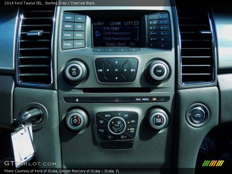 Sterling Gray / Charcoal Black 2014 Ford Taurus SEL