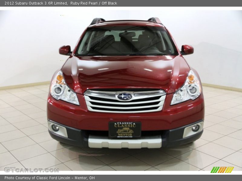 Ruby Red Pearl / Off Black 2012 Subaru Outback 3.6R Limited