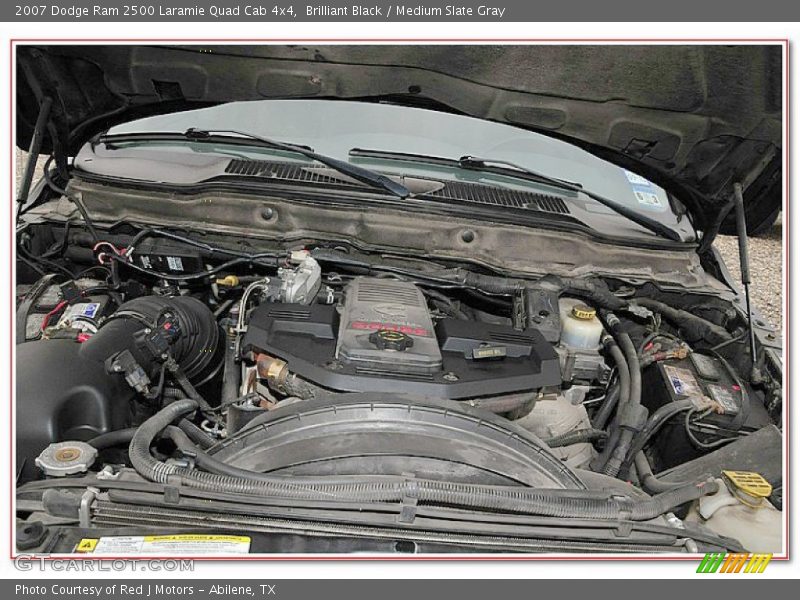Brilliant Black / Medium Slate Gray 2007 Dodge Ram 2500 Laramie Quad Cab 4x4