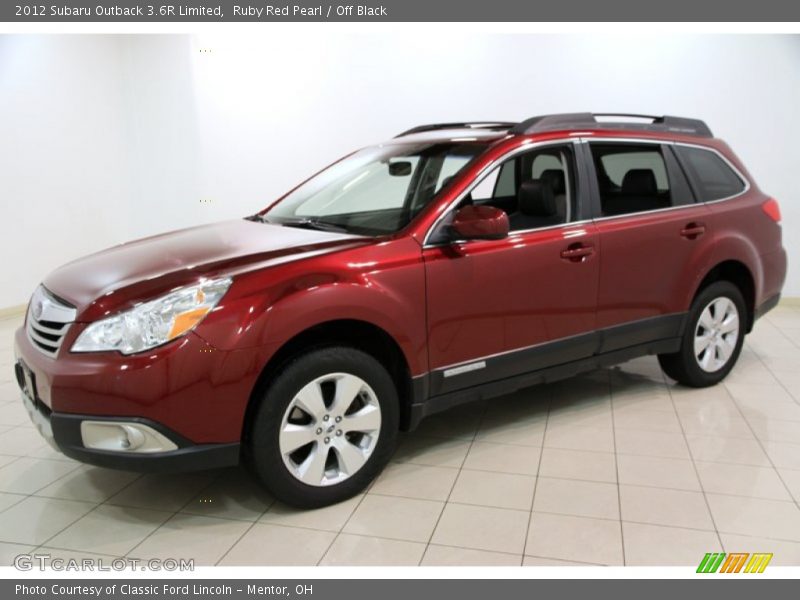 Ruby Red Pearl / Off Black 2012 Subaru Outback 3.6R Limited