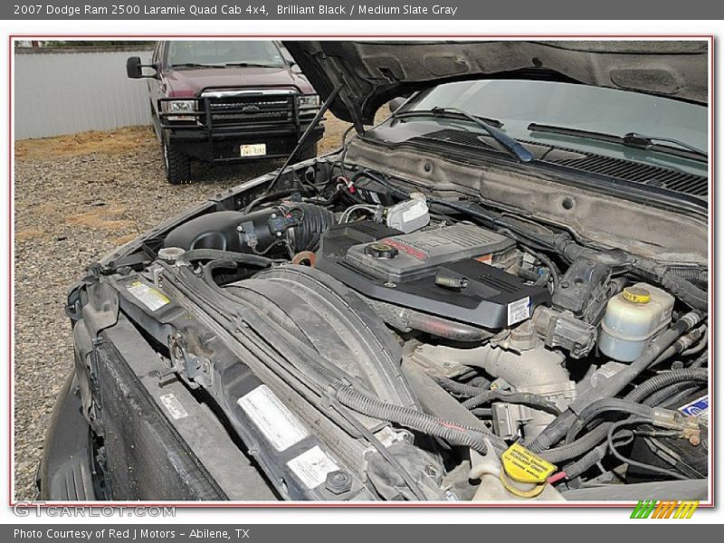 Brilliant Black / Medium Slate Gray 2007 Dodge Ram 2500 Laramie Quad Cab 4x4