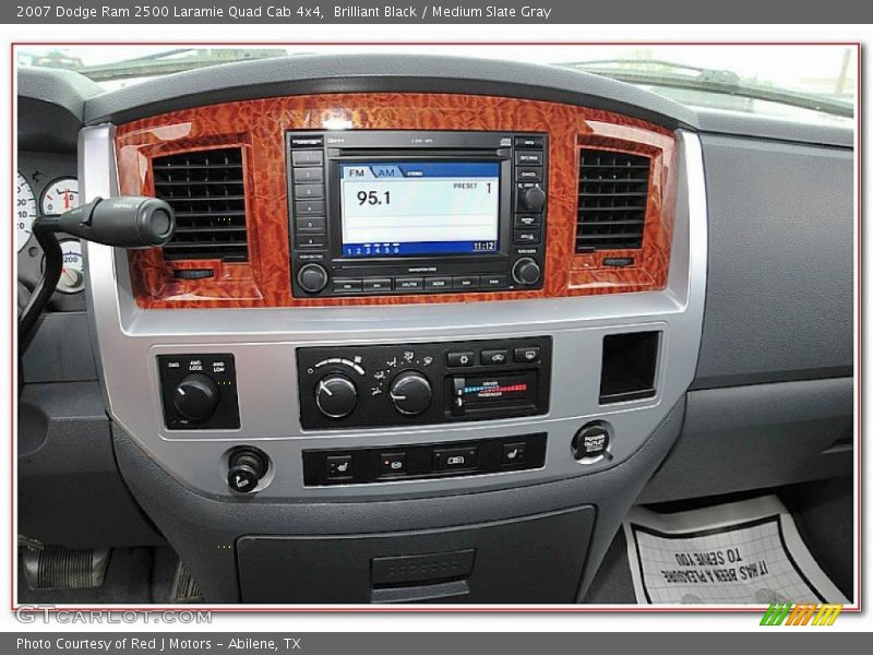 Brilliant Black / Medium Slate Gray 2007 Dodge Ram 2500 Laramie Quad Cab 4x4