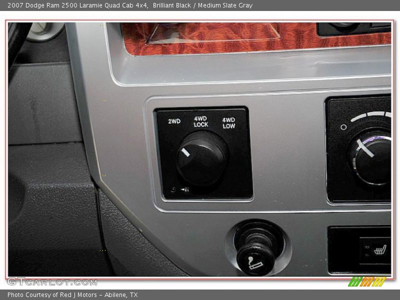 Brilliant Black / Medium Slate Gray 2007 Dodge Ram 2500 Laramie Quad Cab 4x4