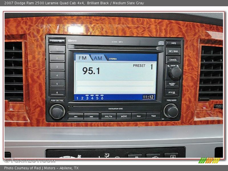 Brilliant Black / Medium Slate Gray 2007 Dodge Ram 2500 Laramie Quad Cab 4x4