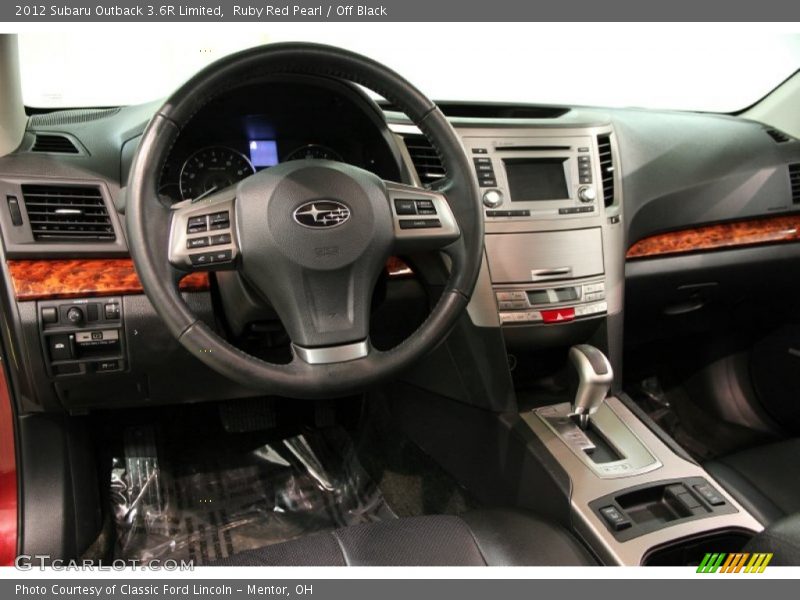 Ruby Red Pearl / Off Black 2012 Subaru Outback 3.6R Limited