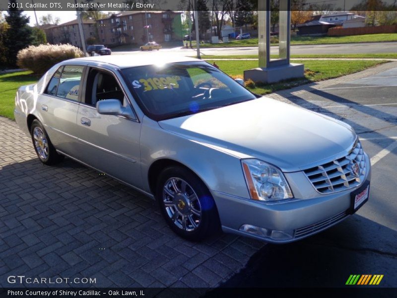 Radiant Silver Metallic / Ebony 2011 Cadillac DTS