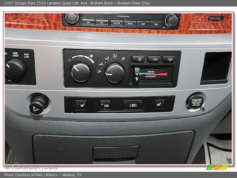Brilliant Black / Medium Slate Gray 2007 Dodge Ram 2500 Laramie Quad Cab 4x4