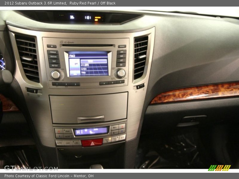 Ruby Red Pearl / Off Black 2012 Subaru Outback 3.6R Limited
