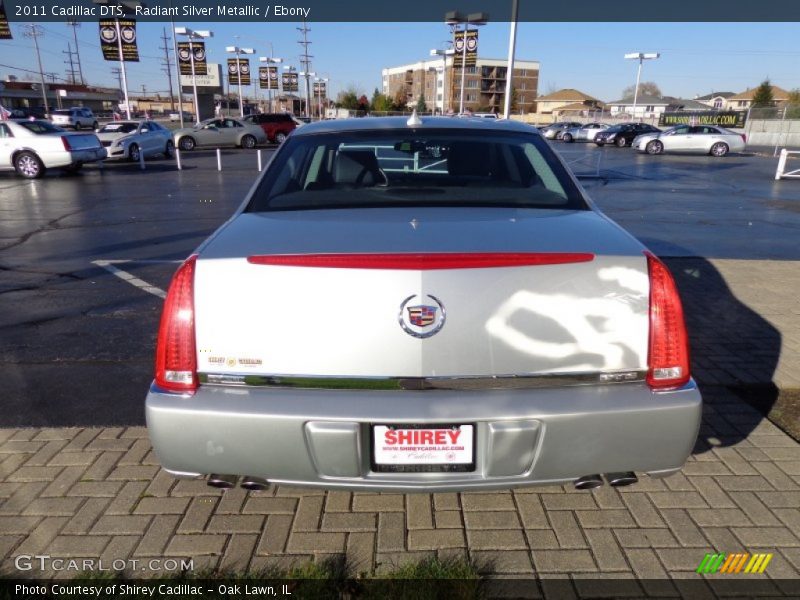 Radiant Silver Metallic / Ebony 2011 Cadillac DTS