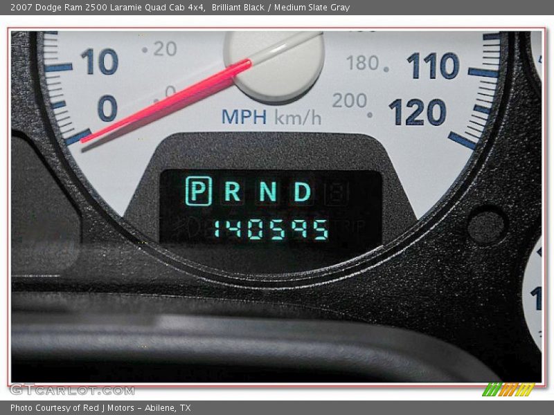 Brilliant Black / Medium Slate Gray 2007 Dodge Ram 2500 Laramie Quad Cab 4x4