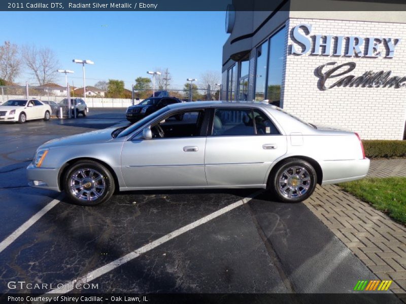 Radiant Silver Metallic / Ebony 2011 Cadillac DTS