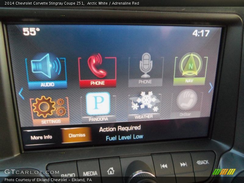 Controls of 2014 Corvette Stingray Coupe Z51