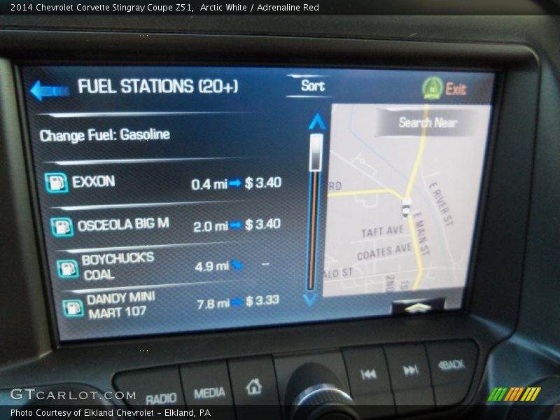 Controls of 2014 Corvette Stingray Coupe Z51