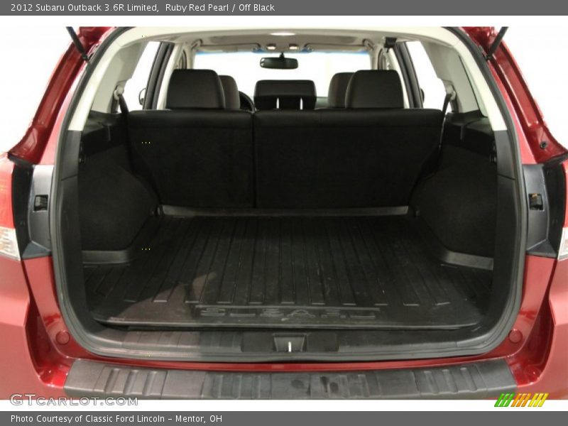 Ruby Red Pearl / Off Black 2012 Subaru Outback 3.6R Limited