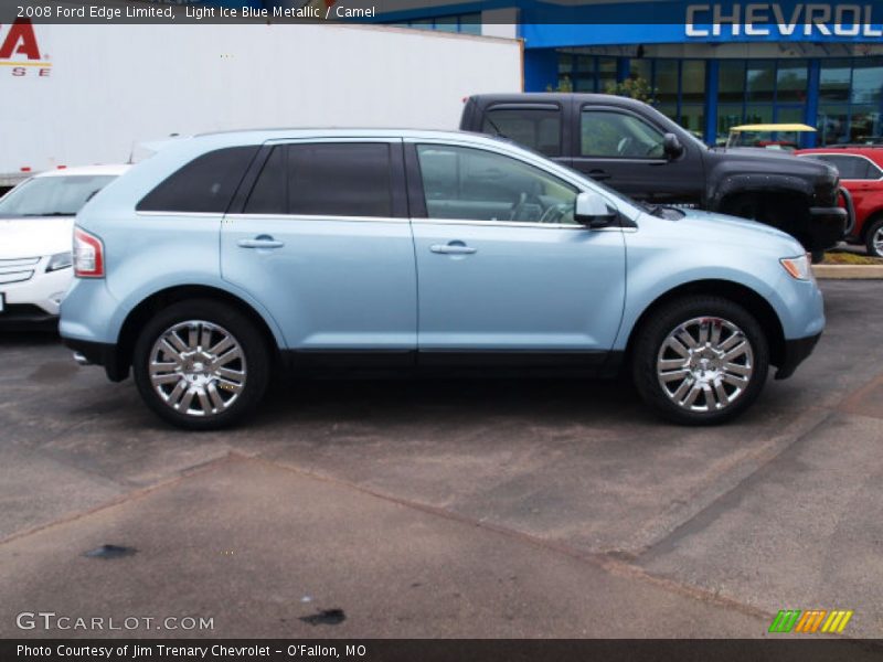 Light Ice Blue Metallic / Camel 2008 Ford Edge Limited