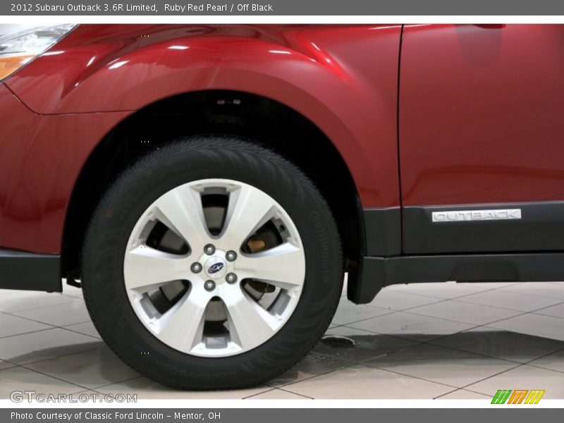 Ruby Red Pearl / Off Black 2012 Subaru Outback 3.6R Limited