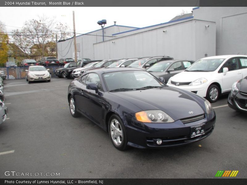 Moonlit Blue / Black 2004 Hyundai Tiburon