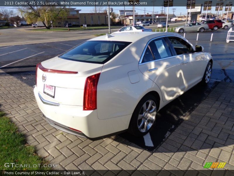 White Diamond Tricoat / Jet Black/Jet Black Accents 2013 Cadillac ATS 2.5L Luxury