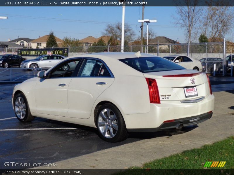 White Diamond Tricoat / Jet Black/Jet Black Accents 2013 Cadillac ATS 2.5L Luxury