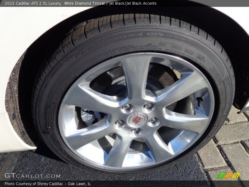 White Diamond Tricoat / Jet Black/Jet Black Accents 2013 Cadillac ATS 2.5L Luxury