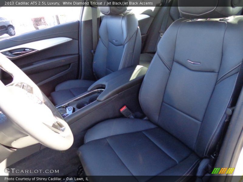 White Diamond Tricoat / Jet Black/Jet Black Accents 2013 Cadillac ATS 2.5L Luxury