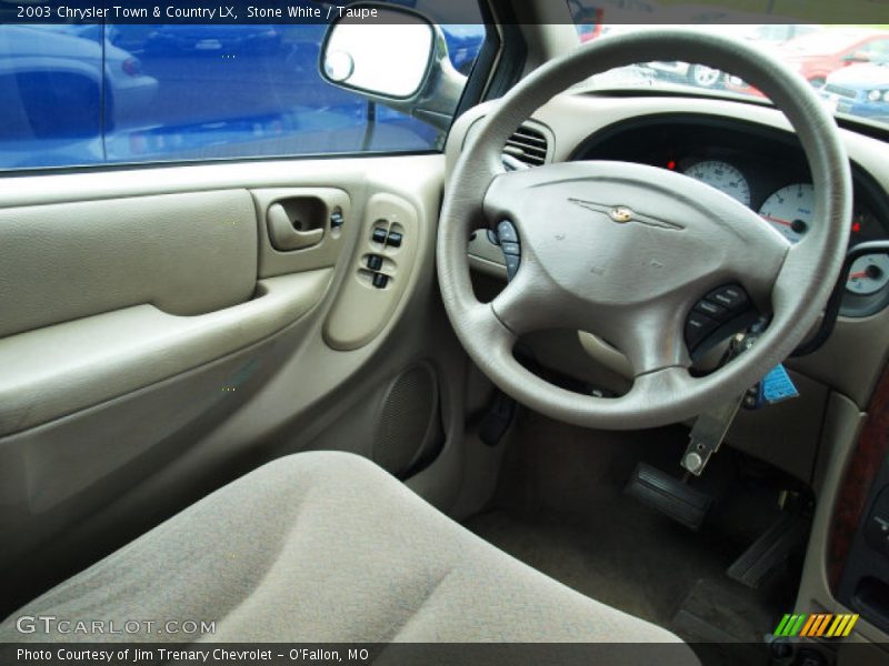 Stone White / Taupe 2003 Chrysler Town & Country LX