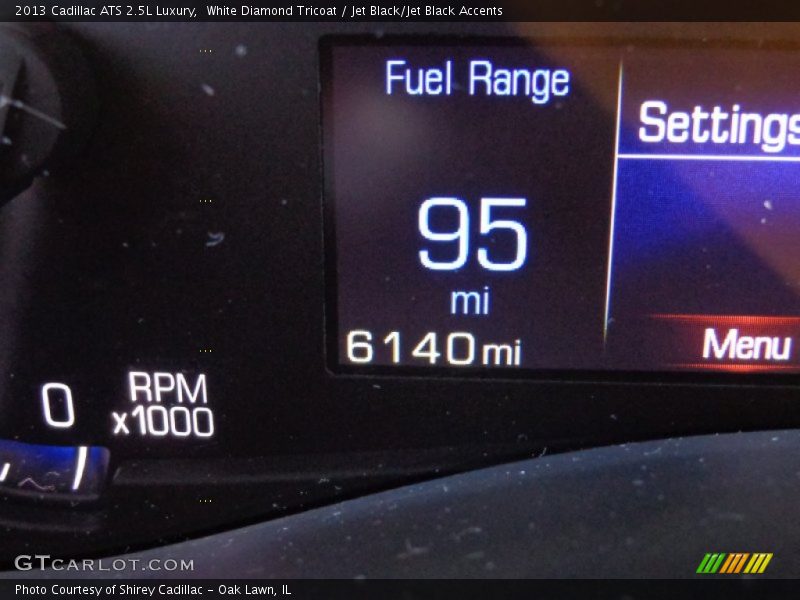 White Diamond Tricoat / Jet Black/Jet Black Accents 2013 Cadillac ATS 2.5L Luxury