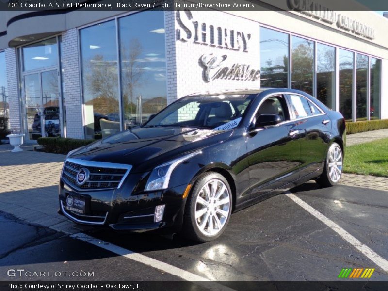 Black Raven / Light Platinum/Brownstone Accents 2013 Cadillac ATS 3.6L Performance