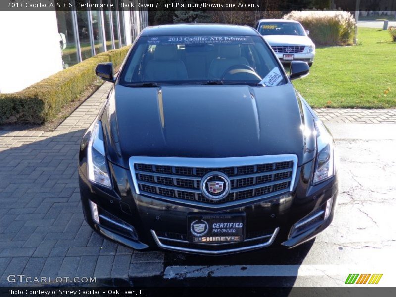 Black Raven / Light Platinum/Brownstone Accents 2013 Cadillac ATS 3.6L Performance