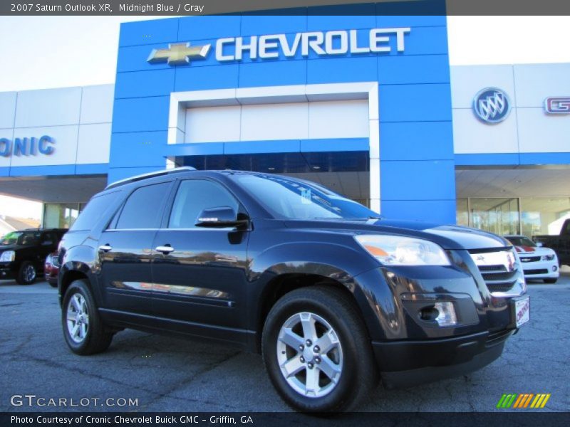 Midnight Blue / Gray 2007 Saturn Outlook XR