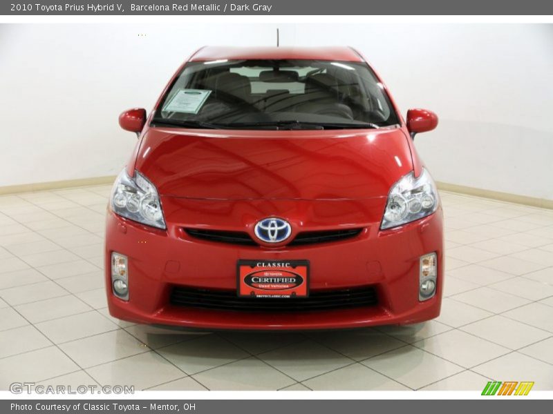 Barcelona Red Metallic / Dark Gray 2010 Toyota Prius Hybrid V