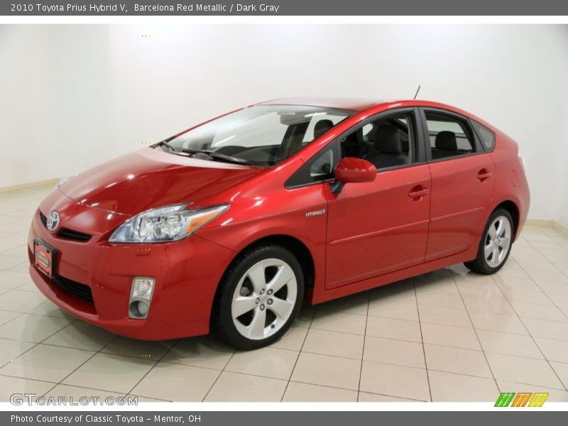 Barcelona Red Metallic / Dark Gray 2010 Toyota Prius Hybrid V