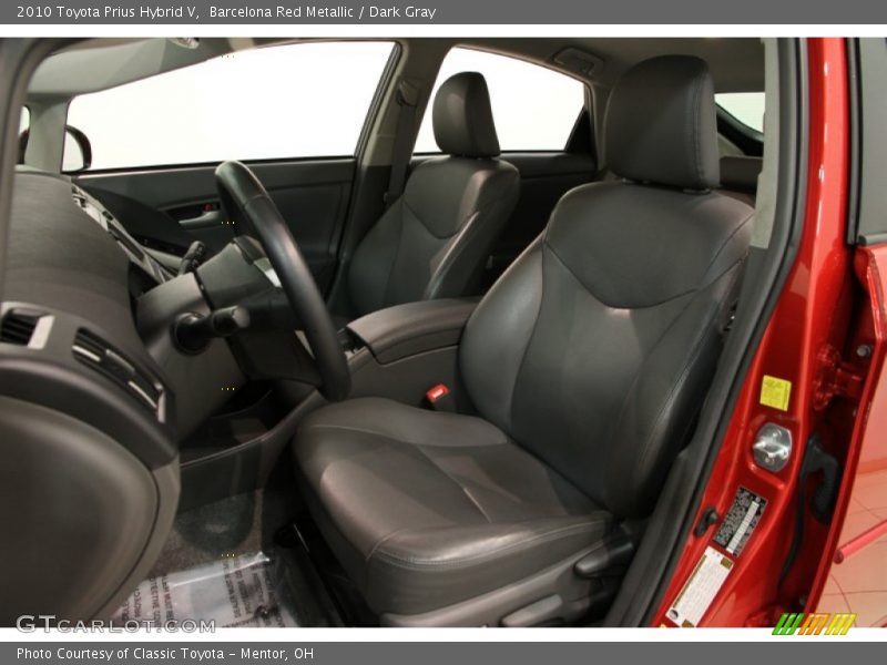 Barcelona Red Metallic / Dark Gray 2010 Toyota Prius Hybrid V