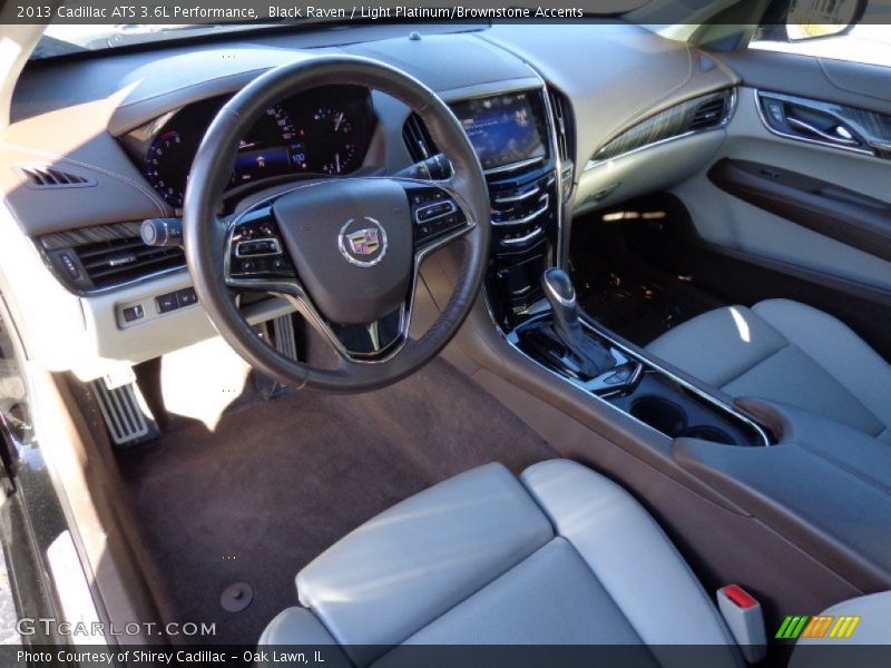 Black Raven / Light Platinum/Brownstone Accents 2013 Cadillac ATS 3.6L Performance