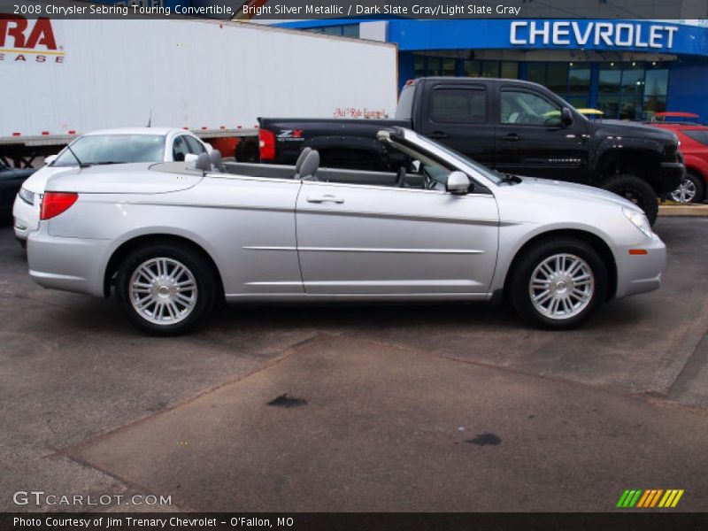 Bright Silver Metallic / Dark Slate Gray/Light Slate Gray 2008 Chrysler Sebring Touring Convertible